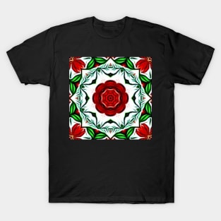 Red and Green Christmas Pattern Number 5 T-Shirt